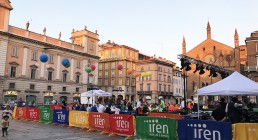 Piazza dei Cavalli allestita per Energy Dinner a Piacenza