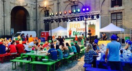 Serata Iren Energy Dinner nella piazzetta del Palazzo della Pilotta a Parma