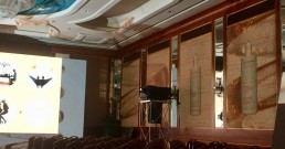 Prove proiezione immersiva nella Sala cristalli dell'Hotel Principe di Savoia a Milano